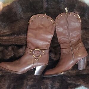 Luciano Padovan Western Inspired Heeled Boots